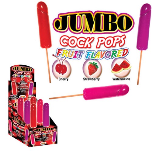 Jumbo Cock Pops Assorted Flavors - Fun Edible Treats