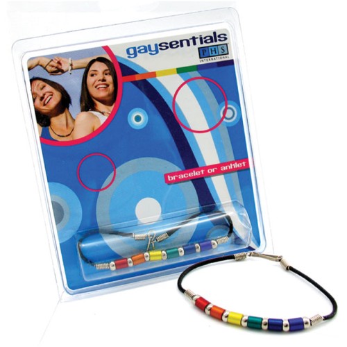 Gaysentials Rainbow Aluminum Tube Bracelet - 8 Inches