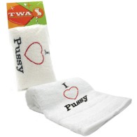 I Heart Pussy Towel for Purr-fect Humor