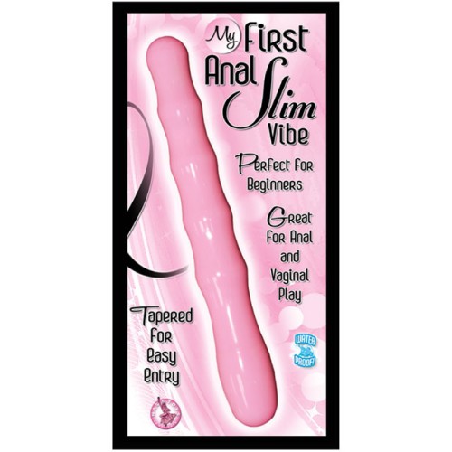 Mi Primer Vibrador Anal Slim Impermeable Rosa