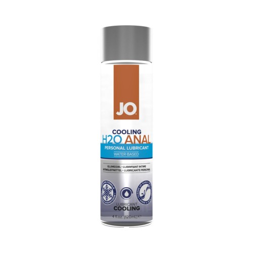 Lubricante Anal Cooling JO H2O 4 oz para Juego Suave