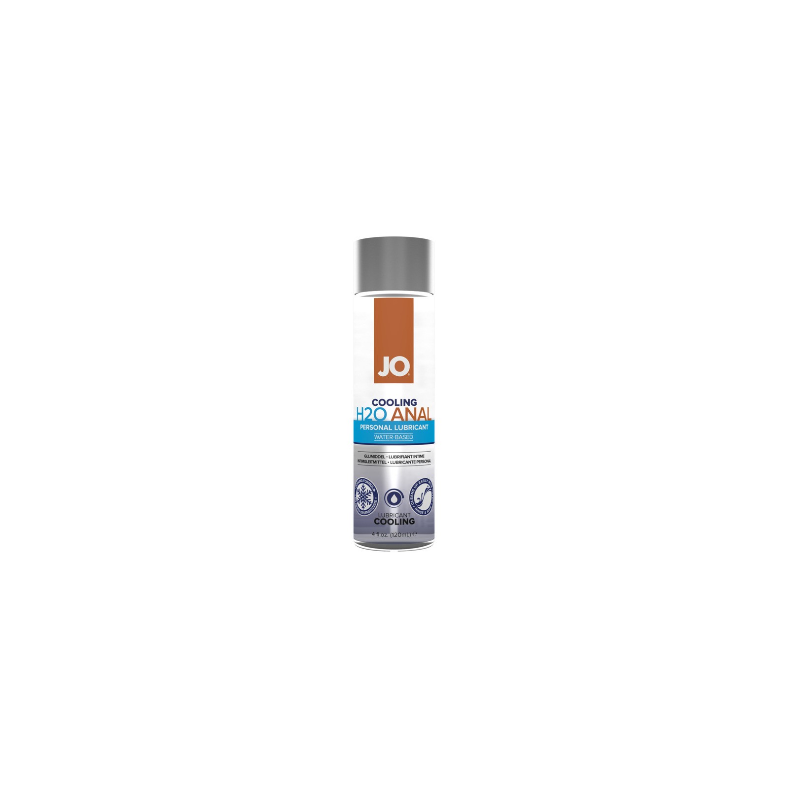 Lubricante Anal Cooling JO H2O 4 oz para Juego Suave