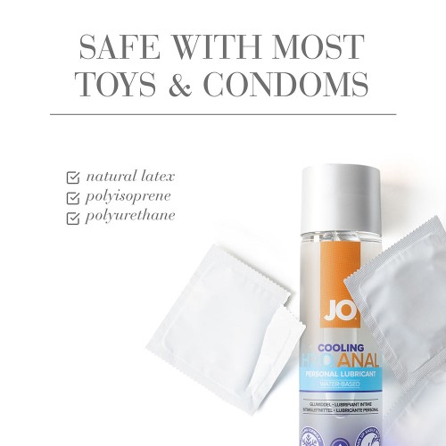 JO H2O Anal Cooling Lubricant 4 oz for Smooth Play