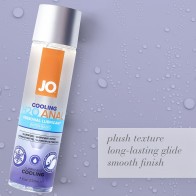 Lubricante Anal Cooling JO H2O 4 oz para Juego Suave