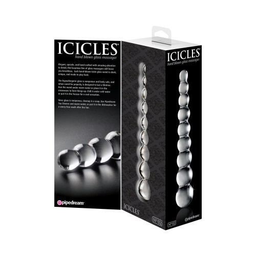 Dildo de Cristal Pipedream Icicles No. 2 con Bolas