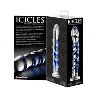 Dildo de Cristal Curvado Pipedream Icicles No. 5