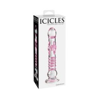 Dildo de Cristal Texturado Pipedream Icicles No. 6