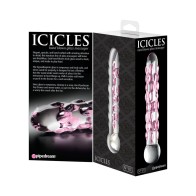 Dildo de Vidrio Elegante Pipedream Icicles No. 7