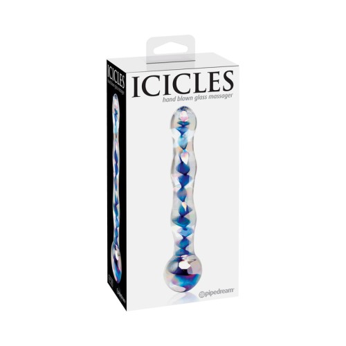 Pipedream Icicles No. 8 Wavy Glass Dildo for Ultimate Pleasure