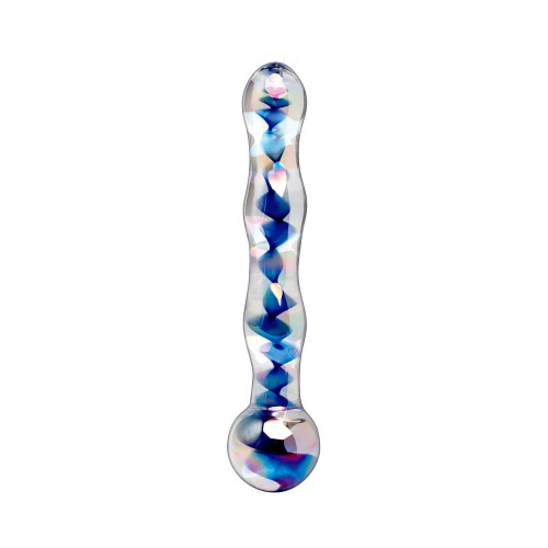 Dildo de Vidrio Wavy 7 in. Pipedream Icicles No. 8 para Placer Supremo