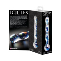 Pipedream Icicles No. 8 Wavy Glass Dildo for Ultimate Pleasure