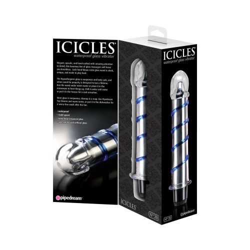 Dildo de Cristal Estriado Pipedream Icicles No. 20