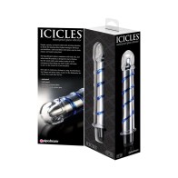 Pipedream Icicles No. 20 Ribbed Glass Dildo