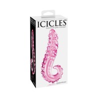 Dildo de Vidrio Curvo Texturizado Pipedream Icicles No. 24