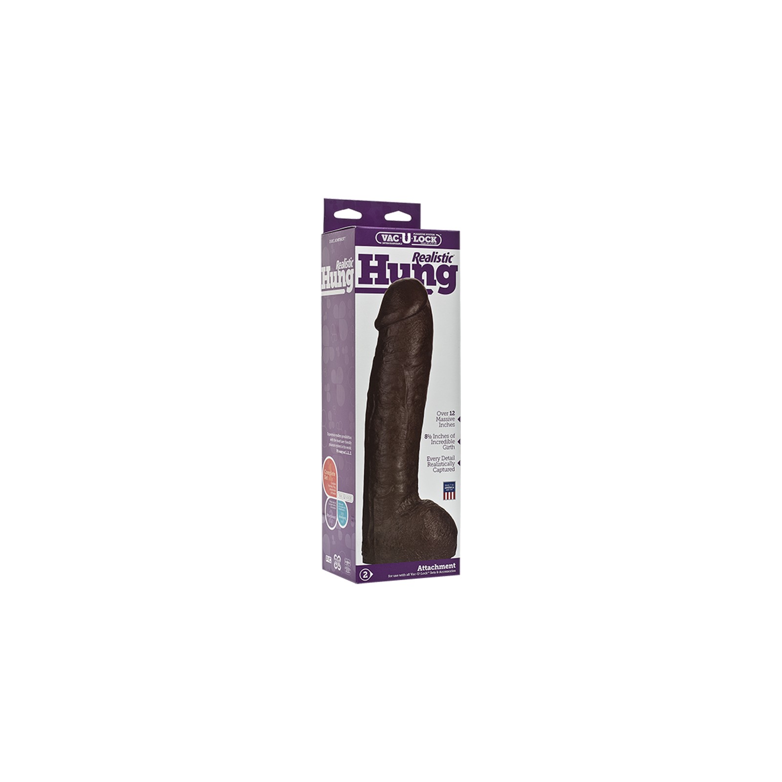 Vac-U-Lock Dildo Realista Hung