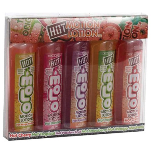 Hot Motion Lotion 5 Pack - Warming Flavors