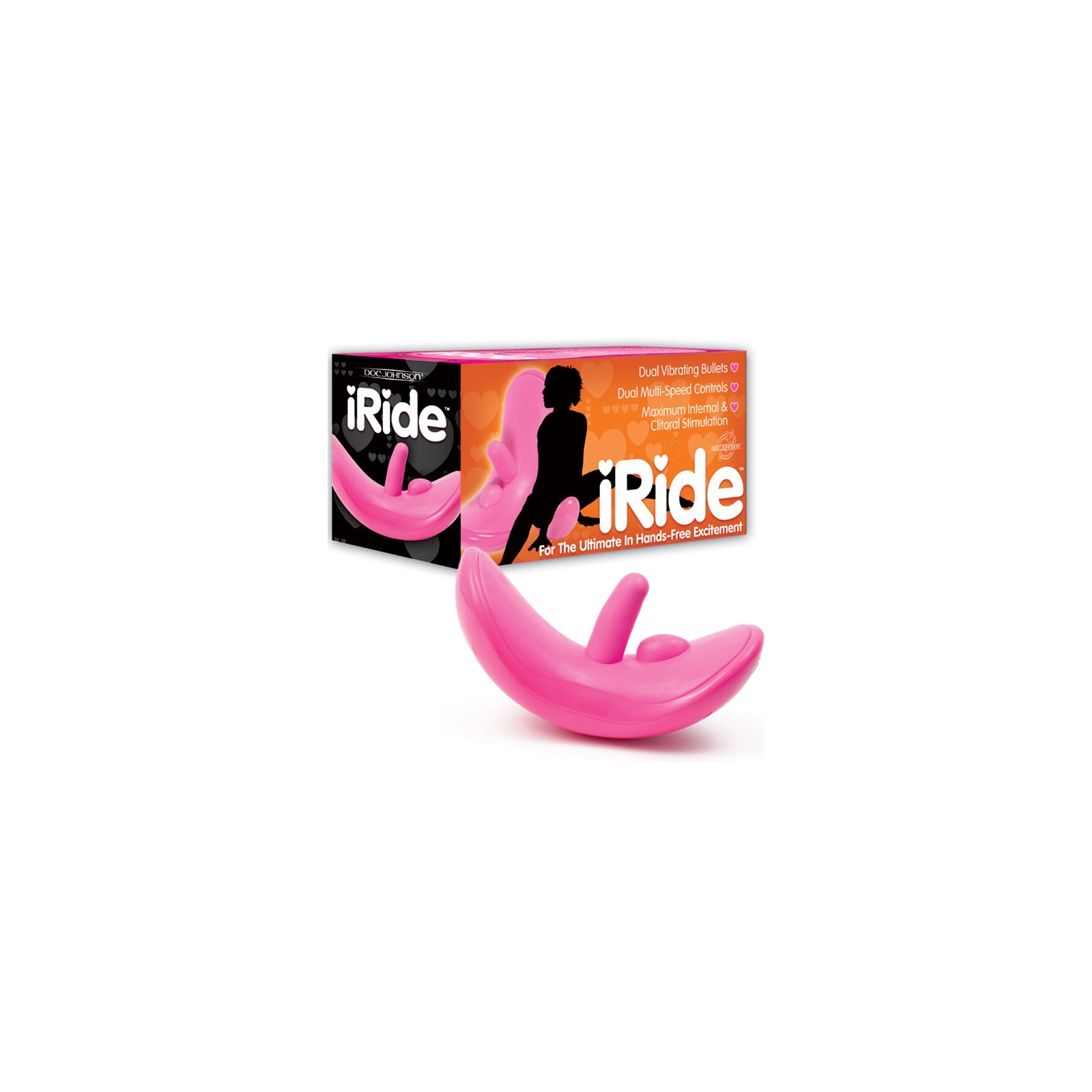 iRide Hands-Free Clit Stimulating Vibrator in Pink