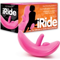 iRide Hands-Free Clit Stimulating Vibrator in Pink