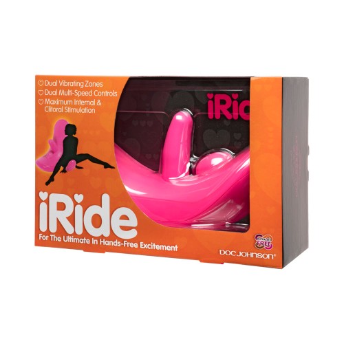 iRide Hands-Free Clit Stimulating Vibrator in Pink