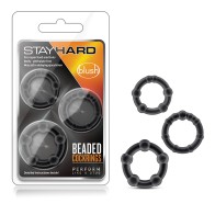 Stay Hard Beaded Cockrings Set for Enhanced Performance