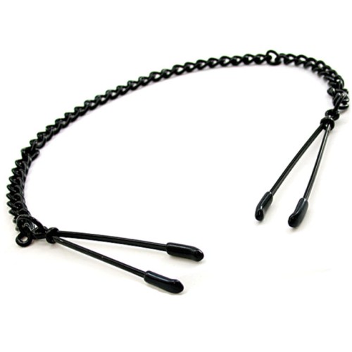 H2H Black Nipple Clamps with Chain