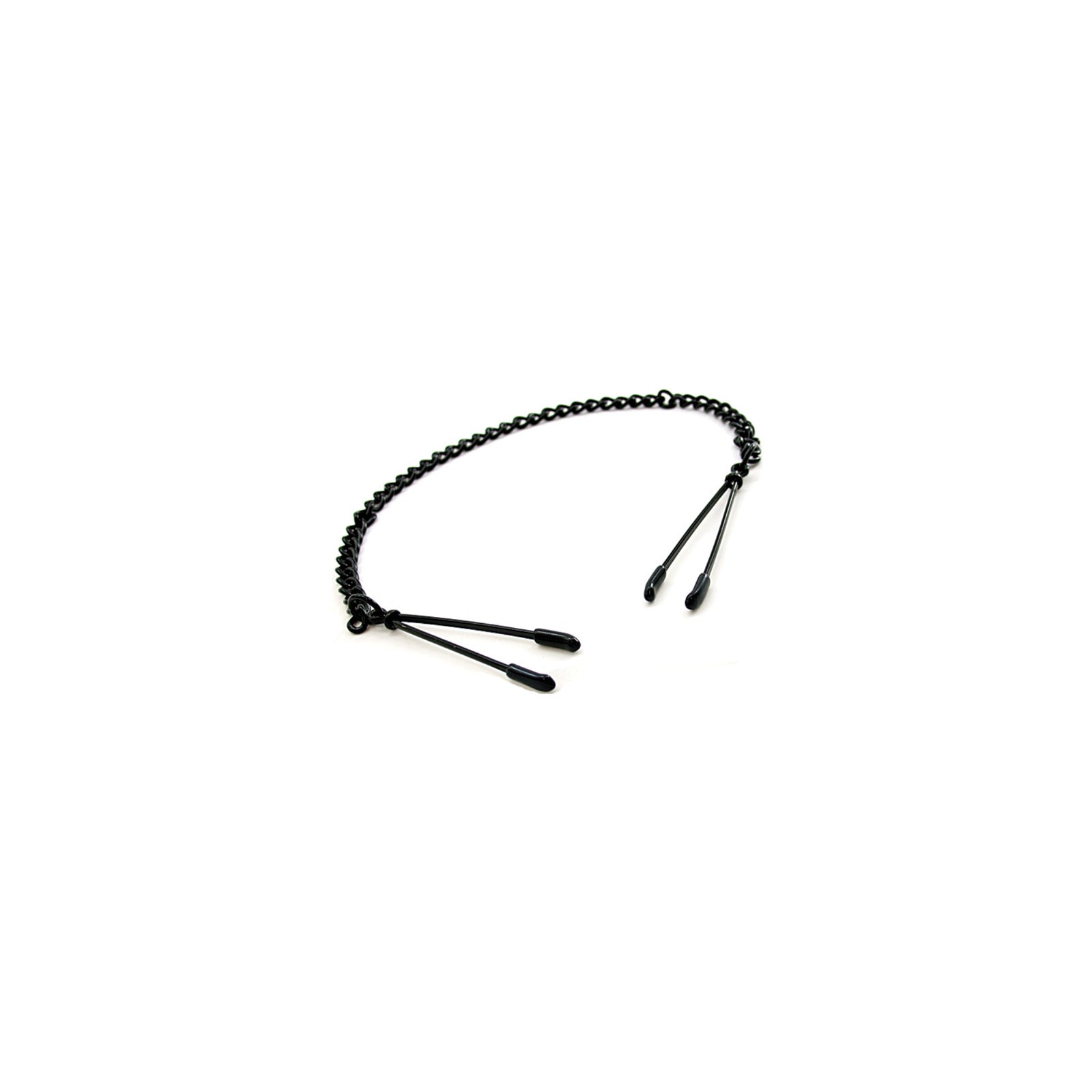 H2H Black Nipple Clamps with Chain