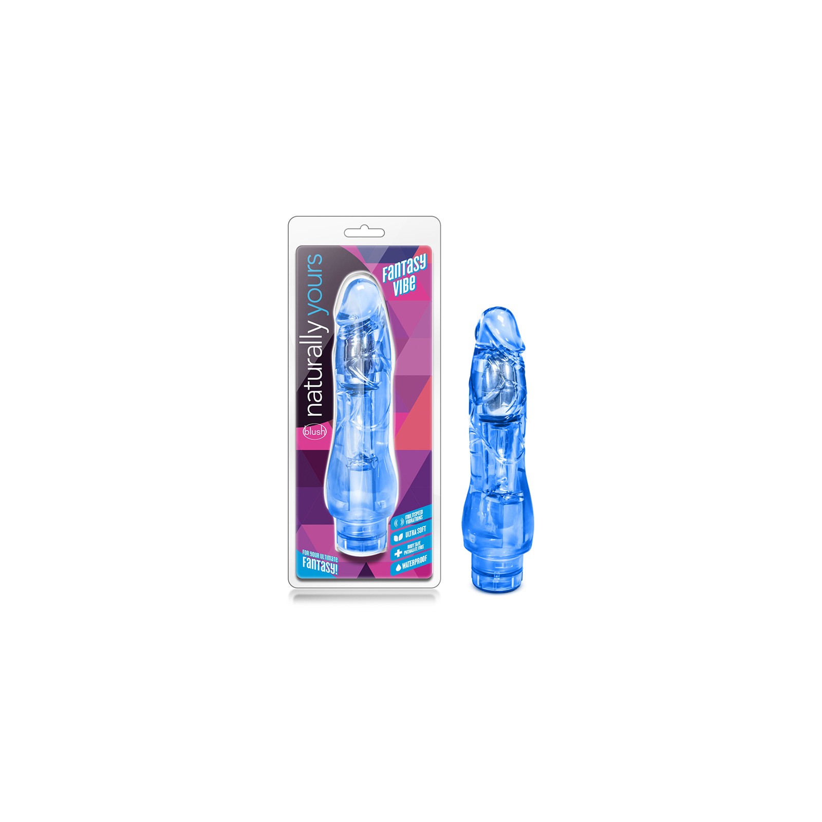 Naturally Yours 8.5 in. Vibrating Dildo