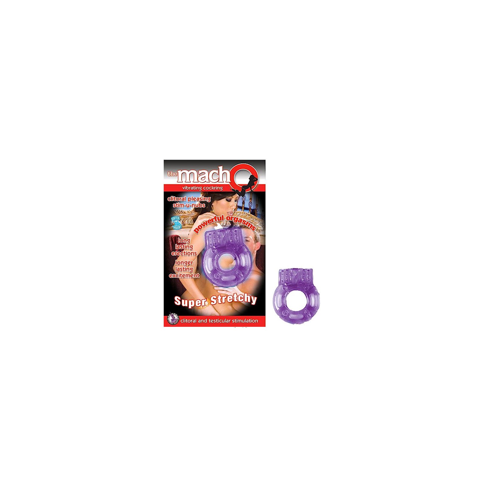 Macho Vibrating Cockring Purple