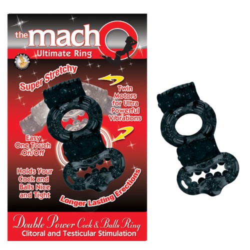 Macho 2X Power Cock & Balls Vibrating Ring - Ultimate Pleasure