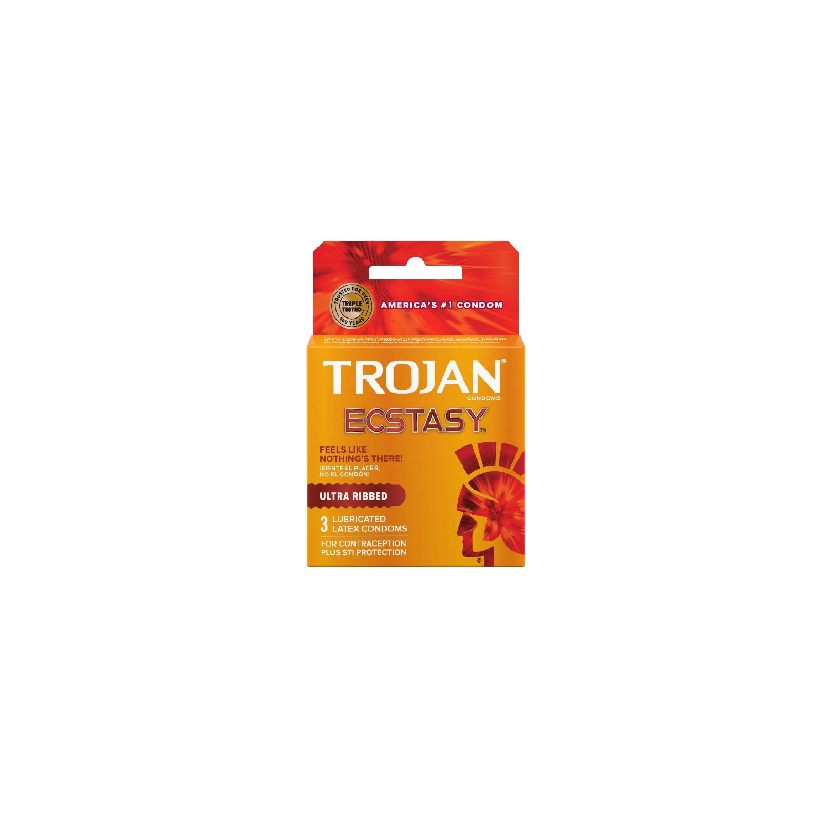 Condones Trojan Ultra Ribbed Ecstasy (2 Paquetes)