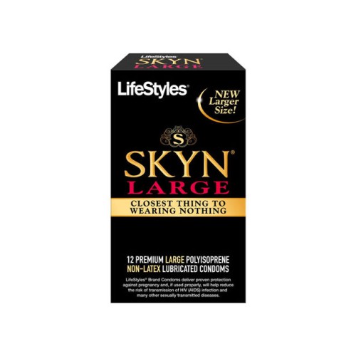 Lifestyles SKYN Large Polyisoprene Condoms - 12 Pack