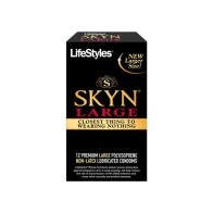 Condones Lifestyles SKYN Grande Polyisopreno - 12 Piezas