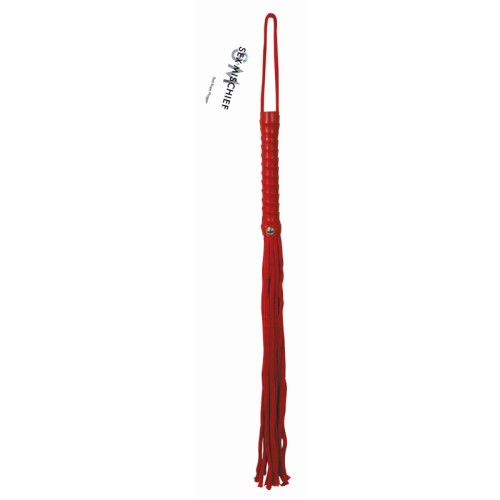 Flogger de Cuerda Roja de Sportsheets - Perfecto para Juegos BDSM