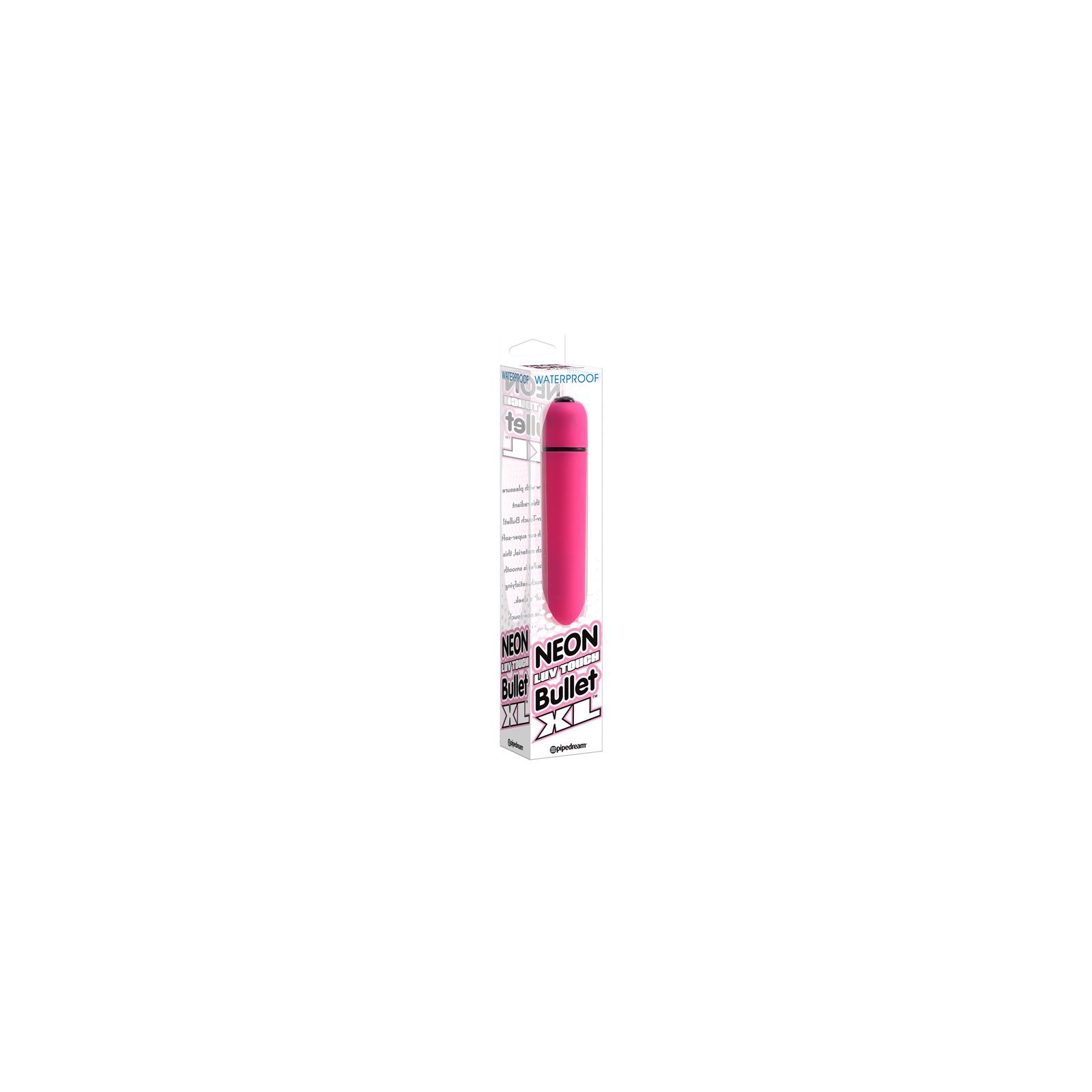 Pipedream Neon Luv Touch Bullet XL Vibrator Pink