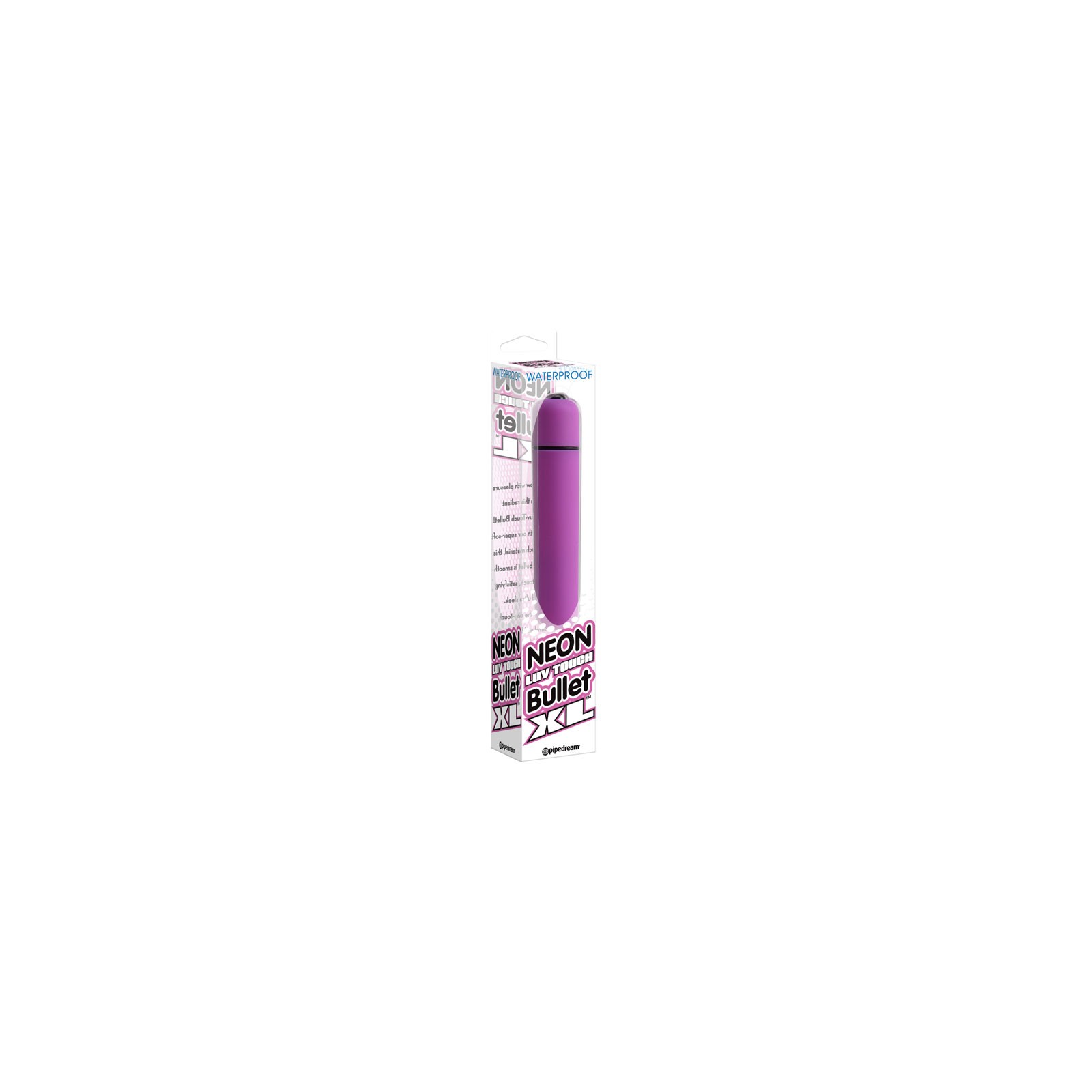 Pipedream Neon Luv Touch Bullet XL Vibrator Purple