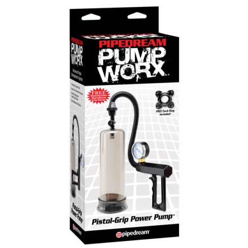 Pipedream Pistol-Grip Power Pump Clear/Black