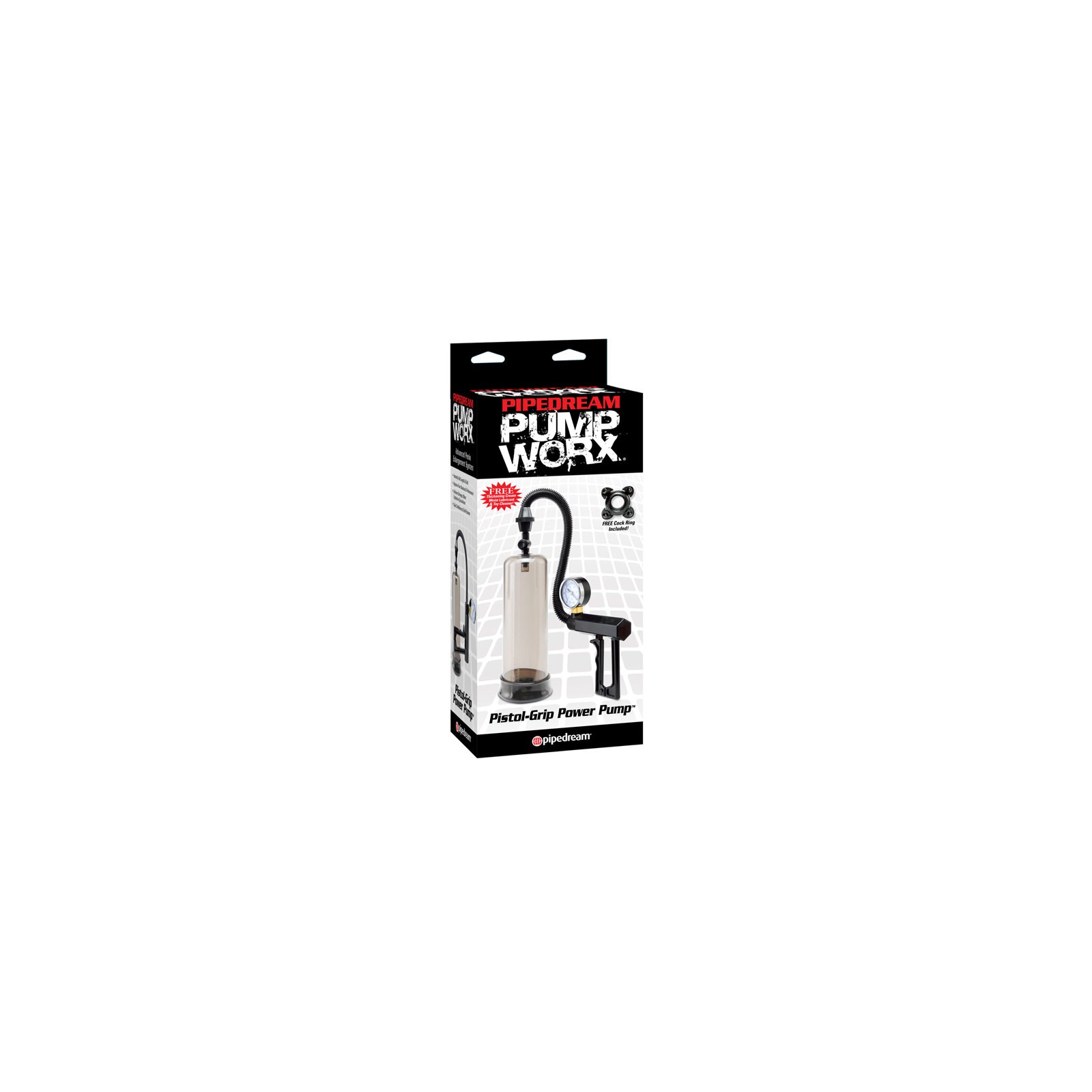 Pipedream Pistol-Grip Power Pump Clear/Black