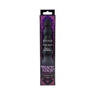 Black Magic 7-Inch Ribbed Vibrator for Ultimate Pleasure