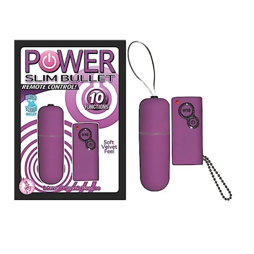 Bala Power Slim Control Remoto para Placer Definitivo