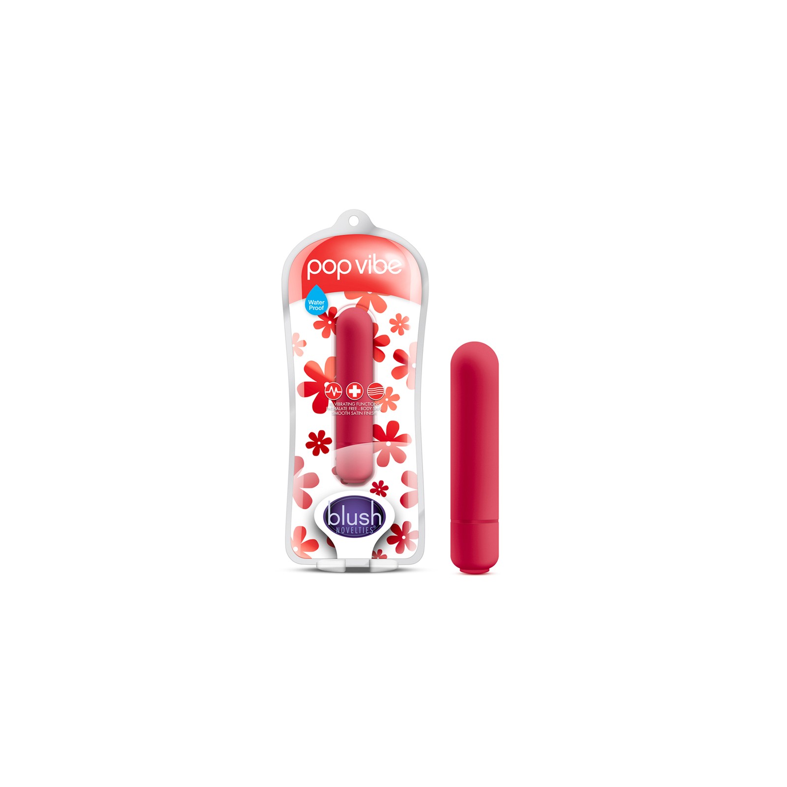 Vibrador Bullet Vive Pop Vibe Rojo Cereza