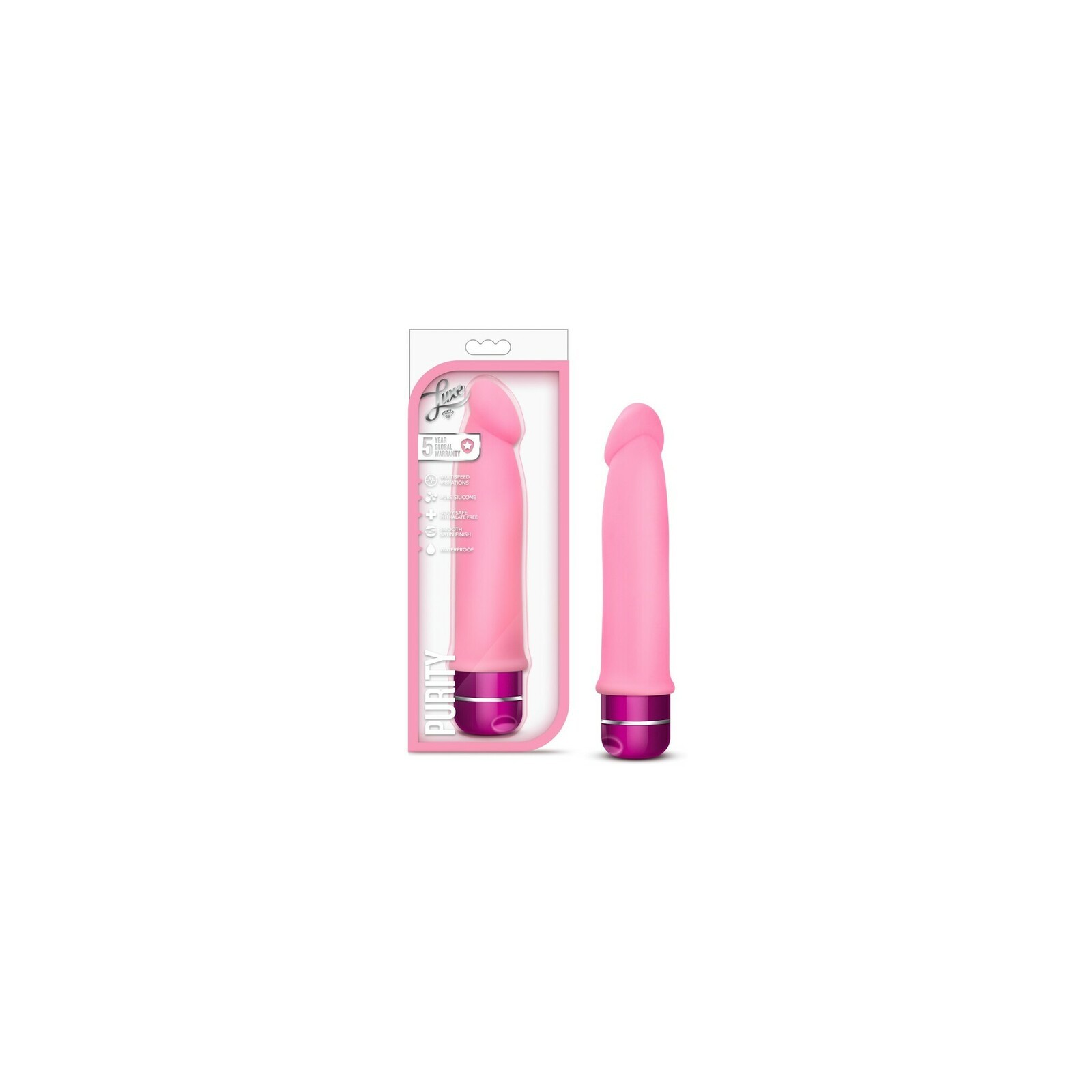 Luxe Purity Silicone Vibrator Pink