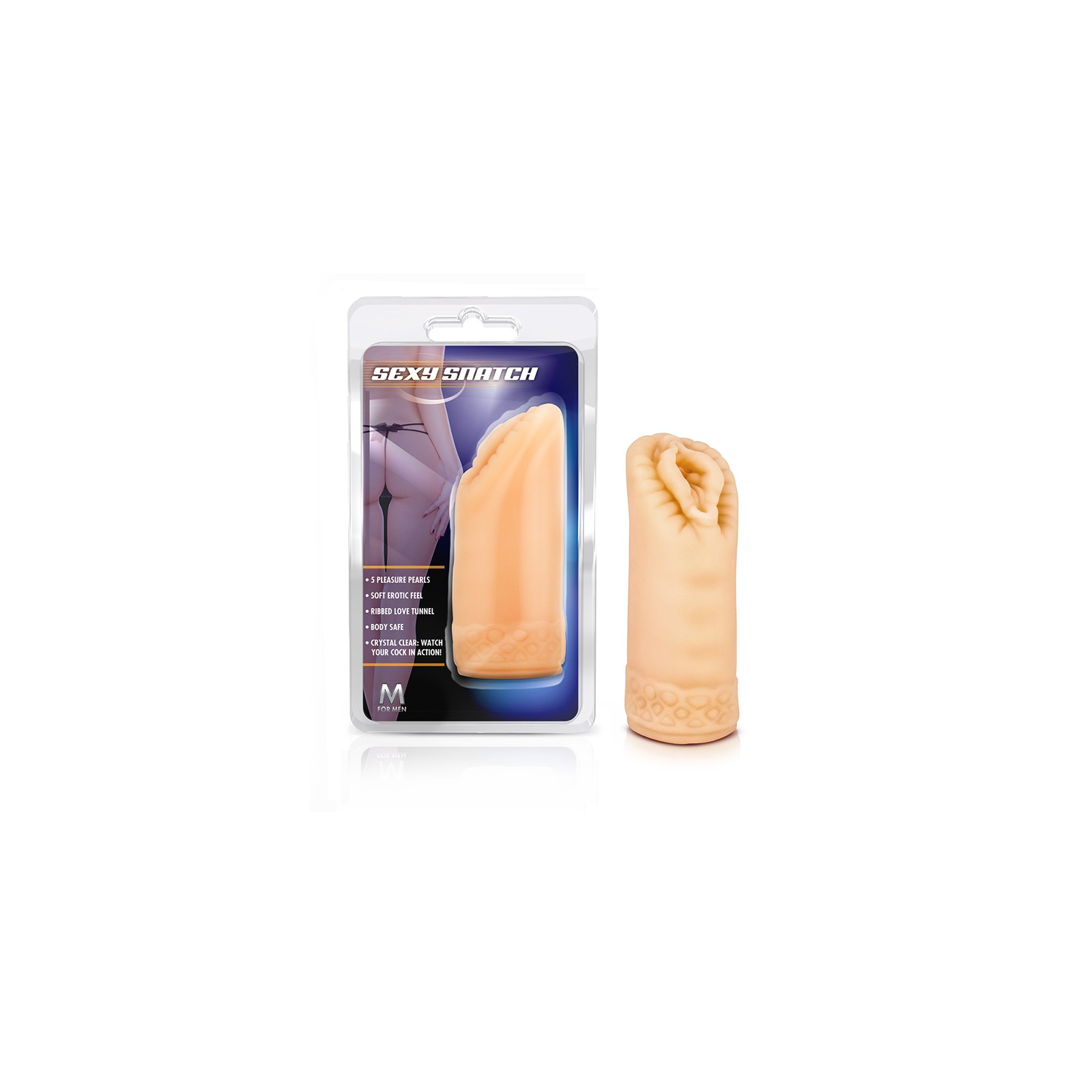 M for Men Sexy Snatch Vagina Stroker Beige