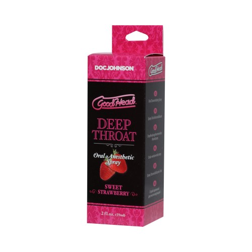 GoodHead Deep Throat Spray - Sweet Strawberry Flavor