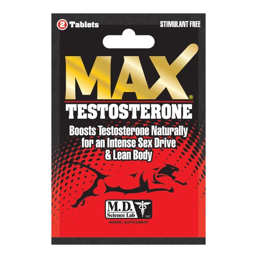 Píldoras MaxTestosterone Booster - Soporte Natural de Testosterona