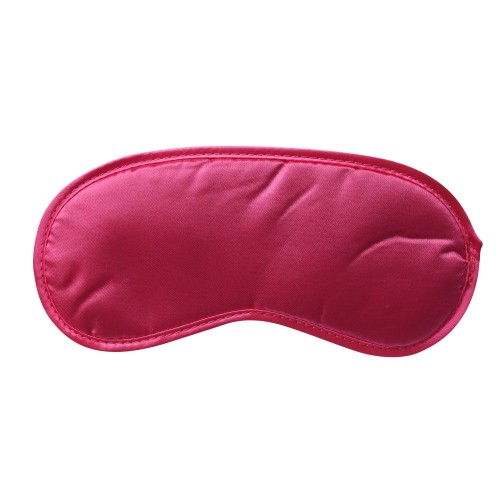 Sportsheets Hot Pink Satin Blindfold - Enhance Pleasure