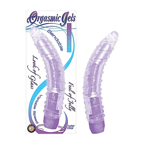 Vibrador Gel Orgasmic Sensation Flexible Púrpura