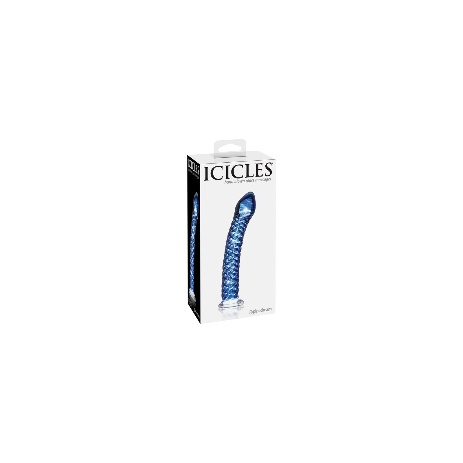 Dildo de Vidrio Texturizado Pipedream Icicles No. 29 para Placer de Lujo