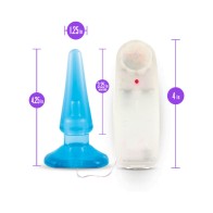 B Yours Basic Remote-Controlled Vibrating Anal Plug in Blue