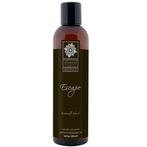 Sliquid Organics Escape Massage Oil Unscented 8.5oz