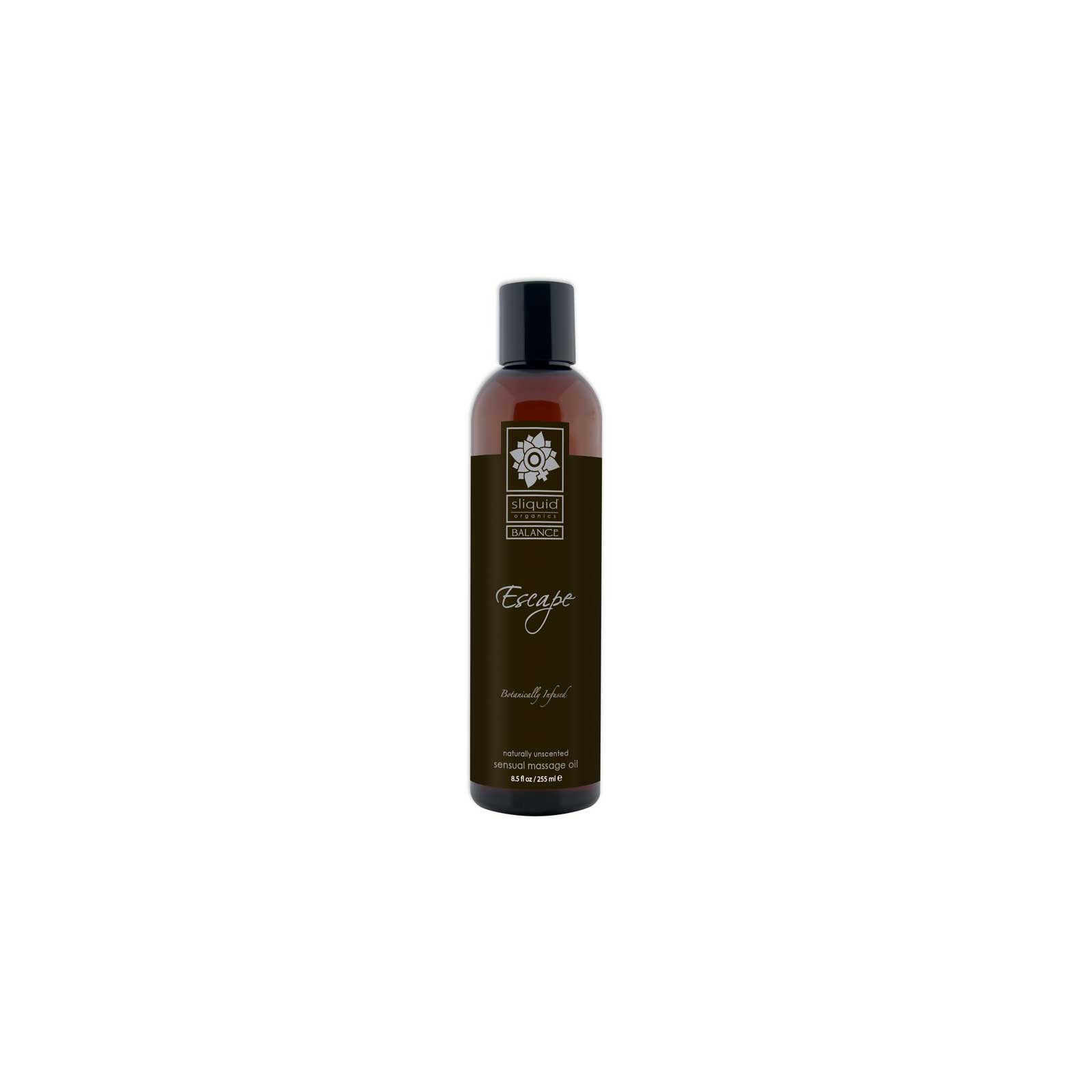 Sliquid Organics Escape Massage Oil Unscented 8.5oz